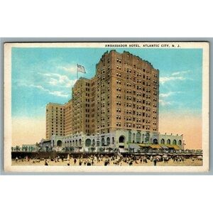 Ambassador Hotel Atlantic City New Jersey Postcard